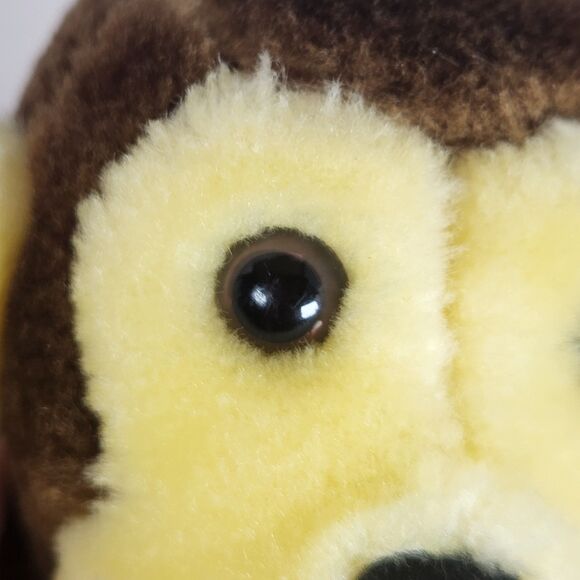 vintage monkey brown beige   Plush Vintage‎  7in sitting plastic eyes 1984 - Picture 8 of 11